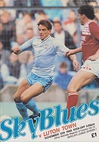 Coventry City v Luton Town 12-Nov-1988