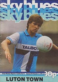 Coventry City v Luton Town 20-Nov-1982