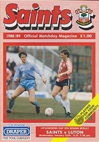 Southampton v Luton Town 25-Jan-1989