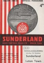 Sunderland v Luton Town 31-Dec-1960