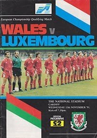 Wales v Luxembourg 13-Nov-1991