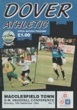 Dover Athletic v Macclesfield Town 16-Sep-1995