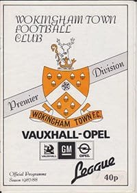 Wokingham Town v Macclesfield Town 05-Mar-1988