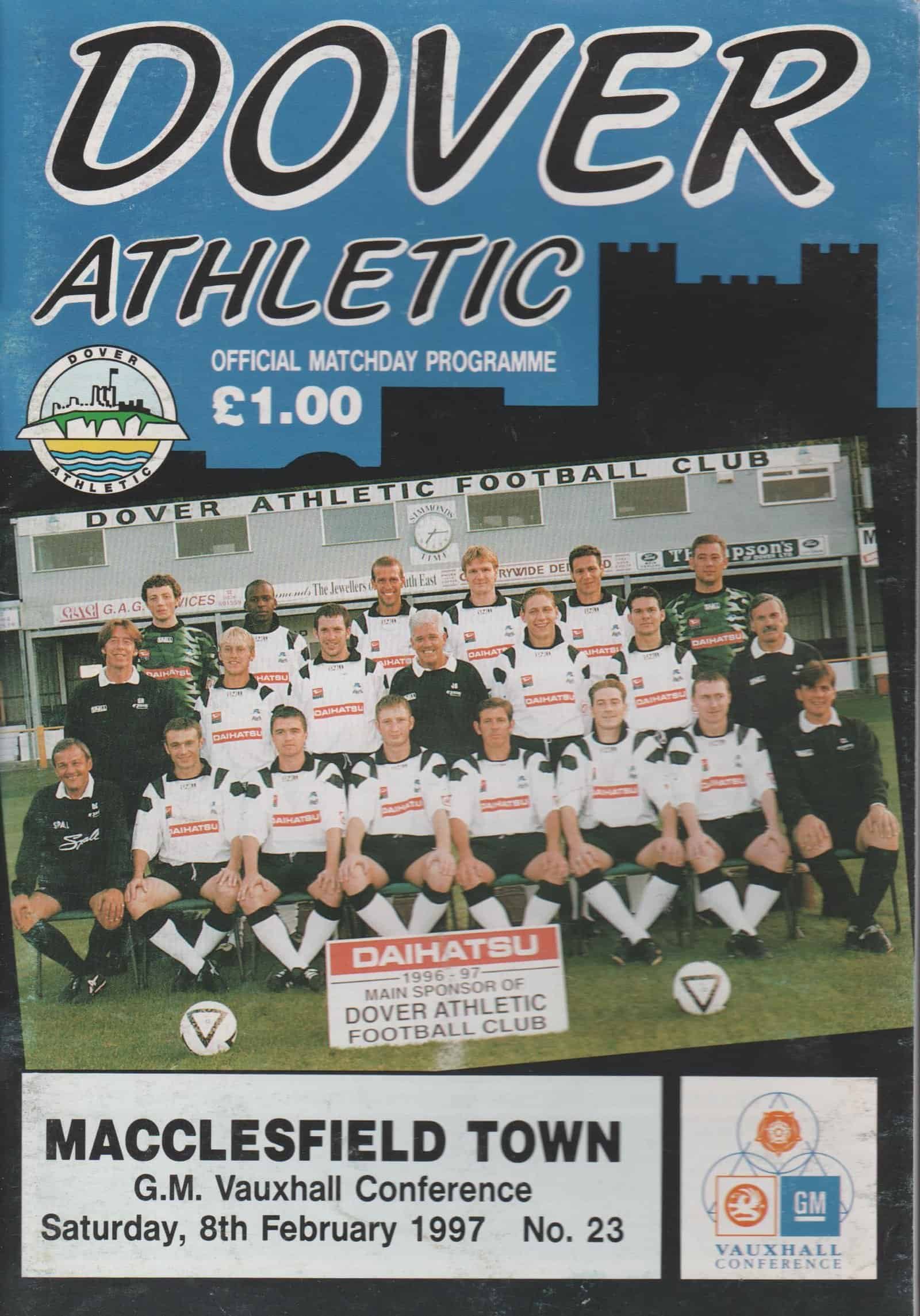Dover Athletic v Macclesfield Town 08-Feb-1997