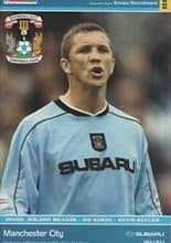 Coventry City v Manchester City 19-Sep-2001