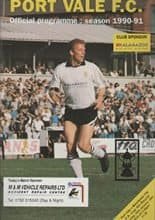 Port Vale v Manchester City 26-Jan-1991