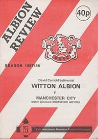 Witton Albion v Manchester City 27-Apr-1988