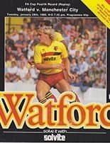 Watford v Manchester City 28-Jan-1986