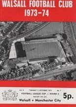 Walsall v Manchester City 02-Oct-1973