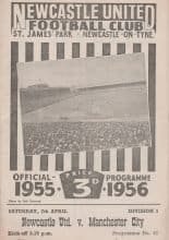Newcastle United v Manchester City  07-Apr-1956