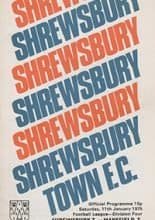 Shrewsbury Town v Mansfield Town 11-Jan-1975
