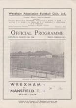 Wrexham v Mansfield Town 12-Mar-1960
