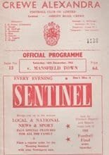 Crewe Alexandra v Mansfield Town 14-Dec-1963