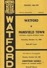 Watford v Mansfield Town 01-Oct-1966