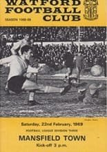 Watford v Mansfield Town 22-Feb-1969