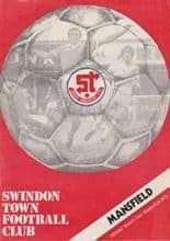 Swindon Town v Mansfield Town 22-Mar-1980
