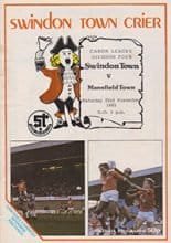 Swindon Town v Mansfield Town 23-Nov-1985