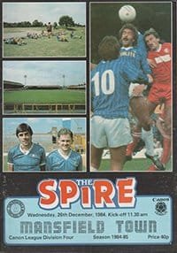 Chesterfield v Mansfield Town 26-Dec-1984