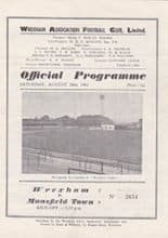 Wrexham v Mansfield Town 26-Aug-1961