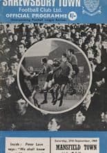 Shrewsbury Town v Mansfield Town 27-Sep-1969