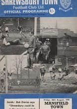 Shrewsbury Town v Mansfield Town 28-Aug-1970