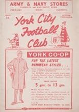 York City v Mansfield Town 29-Oct-1960