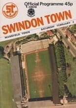 Swindon Town v Mansfield Town 02-Feb-1985