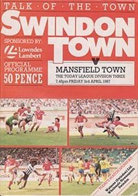 Swindon Town v Mansfield Town 03-Apr-1987