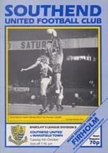 Southend United v Mansfield Town 04-Oct-1988