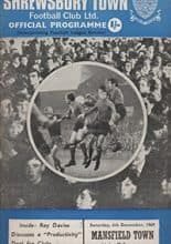 Shrewsbury Town v Mansfield Town 06-Dec-1969