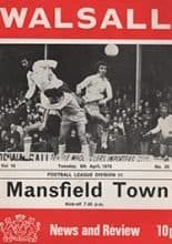 Walsall v Mansfield Town 06-Apr-1976