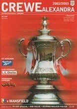 Crewe Alexandra v Mansfield Town 07-Dec-2002