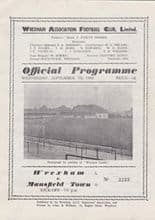 Wrexham v Mansfield Town 07-Sep-1960