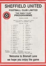Sheffield United v Manchester United 11-Nov-1987