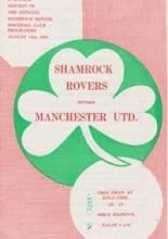Shamrock Rovers v Manchester United 14-Aug-1964