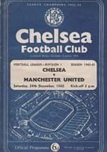 Chelsea v Manchester United 24-Dec-1960