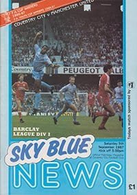 Coventry City v Manchester United 05-Sep-1987