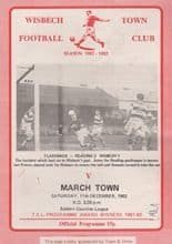 Wisbech Town v March Town 11-Dec-1982