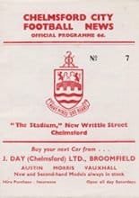 Chelmsford City v Merthyr Tydfil 04-Jan-1964