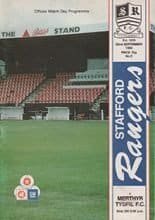 Stafford Rangers v Merthyr Tydfil 22-Sep-1990