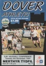 Dover Athletic v Merthyr Tydfil 08-Nov-1994