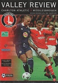 Charlton Athletic v Middlesbrough 14-Nov-1998