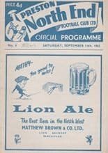 Preston North End v Middlesbrough 14-Sep-1963