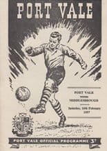 Port Vale v Middlesbrough 16-Feb-1957