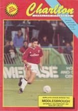 Charlton Athletic v Middlesbrough 23-Feb-1991
