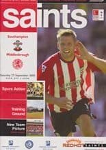 Southampton v Middlesbrough 27-Sep-2003