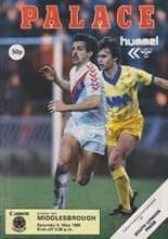 Crystal Palace v Middlesbrough 04-May-1985