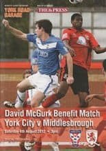York City v Middlesbrough 04-Aug-2012