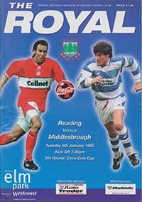 Reading v Middlesbrough 06-Jan-1998