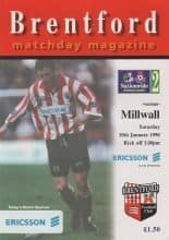 Brentford v Millwall 10-Jan-1998
